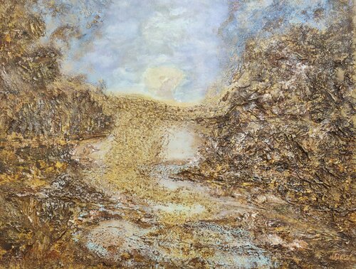Golden Breath de Natalia Kison, Pintura a la venta en Singulart
