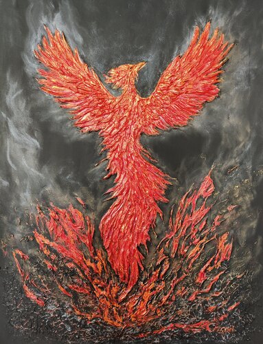 Rebirth of the Phoenix von Natalia Kison, Malerei kaufen auf Singulart