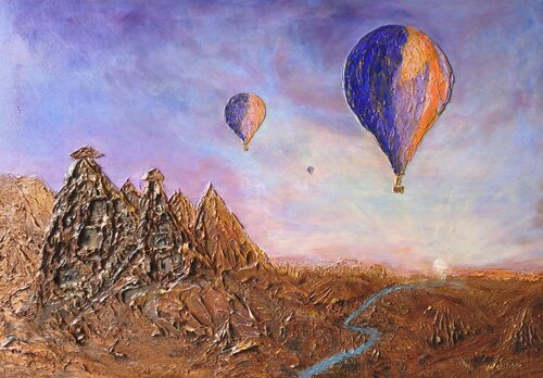 Cappadocia. Where Time Stands Still van Natalia Kison, Schilderij te koop op Singulart