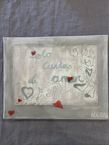solo cartas de amor de Nina Altmüller, Pintura a la venta en Singulart