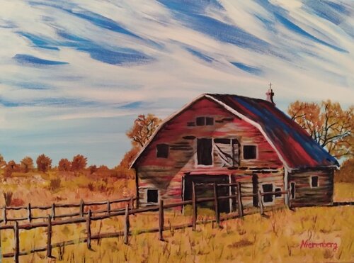 Old Red Barn von Julie Nierenberg, Malerei kaufen auf Singulart