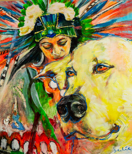 Zielsverwanten par Liesbeth Serlie, Peinture en vente sur Singulart