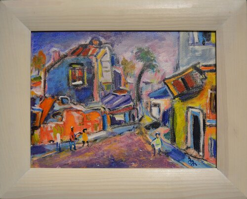 The old neighborhood van Badri Pachuliia, Schilderij te koop op Singulart