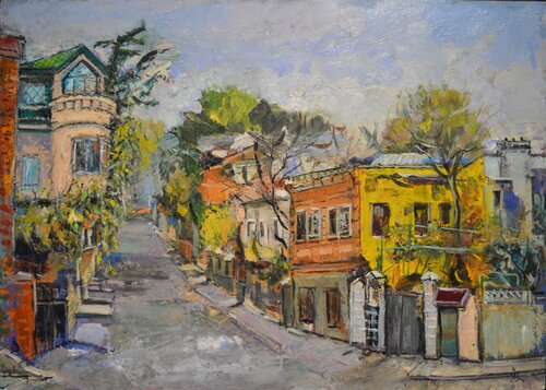 The Vera neighborhood van Badri Pachuliia, Schilderij te koop op Singulart