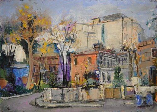 Mtskheta street by Badri Pachuliia, Painting for Sale on Singulart