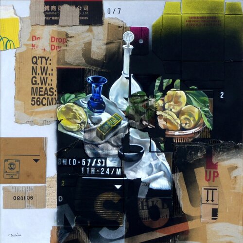 NATURE MORTE AUX COINGS von Christian JOUANDON, Malerei kaufen auf Singulart