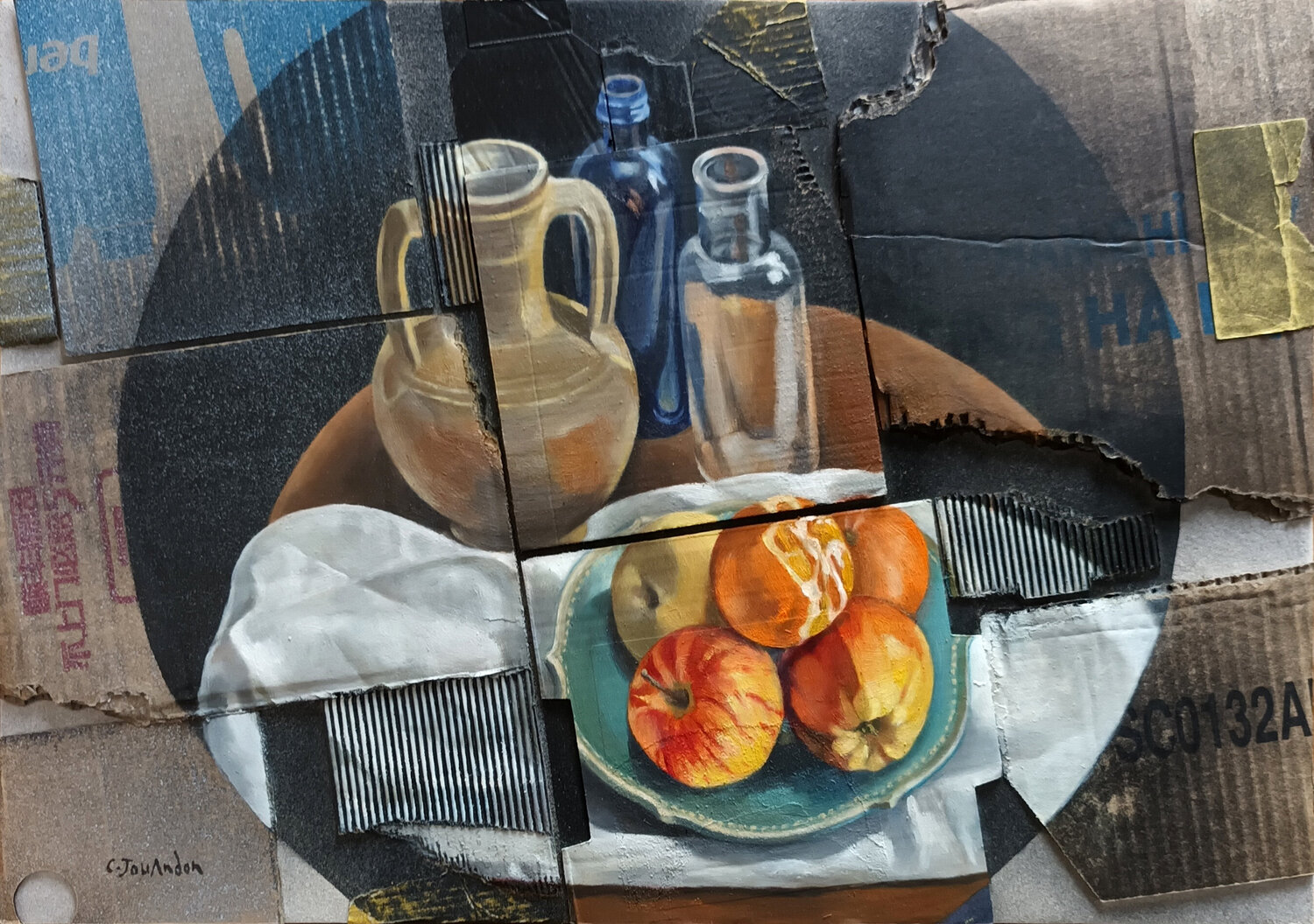 LES DEUX BOUTEILLES Christian JOUANDON