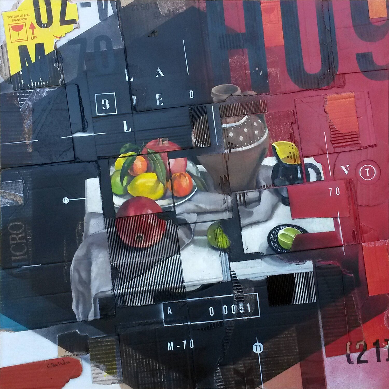 LE POT NOIR Christian JOUANDON Original painting for sale