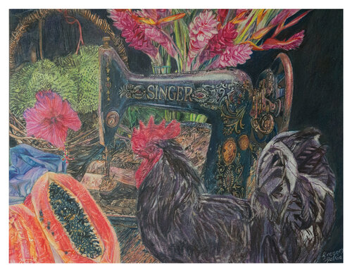 Mom's Sewing Machine von Gregory Garcia, Zeichnungen kaufen auf Singulart