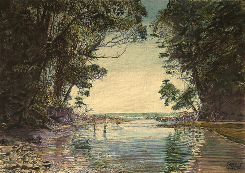 Shark River de Gregory Garcia, Pintura a la venta en Singulart