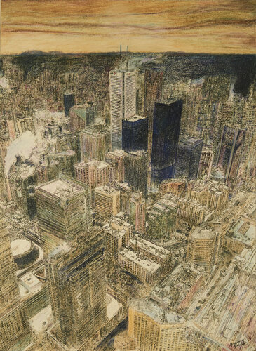 Toronto view from CN Tower van Gregory Garcia, Schilderij te koop op Singulart