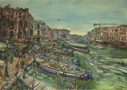 The Grand Canal de Gregory Garcia, Pintura a la venta en Singulart