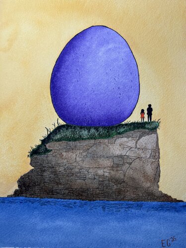 Whale Egg von Elliot Chance, Malerei kaufen auf Singulart