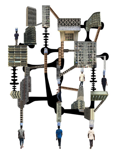 Caryatides Congolaises van Henrik Langsdorf, Afdruk te koop op Singulart