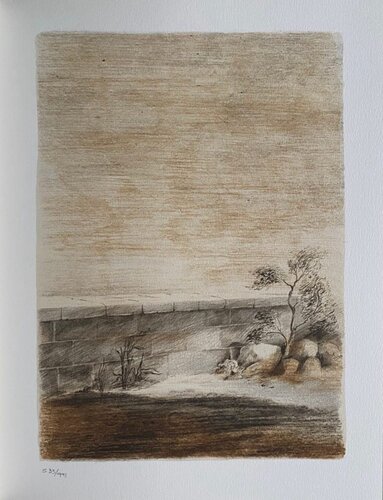 Digue sur la mer von Pierre Skira, Druck kaufen auf Singulart