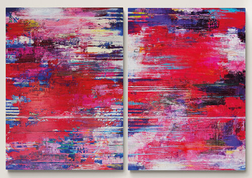 Metamorphosis  /Diptych (2 panels, each 65 x 90 cm) di Toni Nohe, Altri media in vendita su Singulart