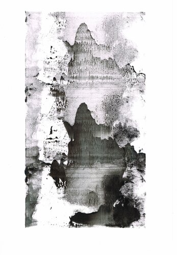 Montagne d'encre. von Aurore Poncet, Malerei kaufen auf Singulart