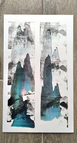 Monts Aqua. di Aurore Poncet, Pittura in vendita su Singulart