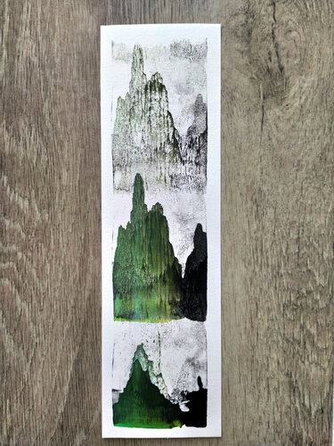 Monts aqua green. di Aurore Poncet, Pittura in vendita su Singulart