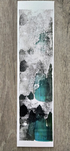 Monts aqua green. di Aurore Poncet, Pittura in vendita su Singulart