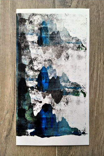 Relief bleu 2. di Aurore Poncet, Pittura in vendita su Singulart