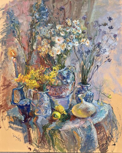 Fleurs des champs von Olena Vaskiv, Malerei kaufen auf Singulart