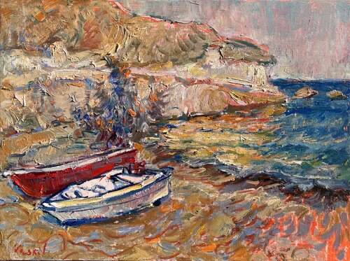 Rivage des souvenirs von Olena Vaskiv, Malerei kaufen auf Singulart