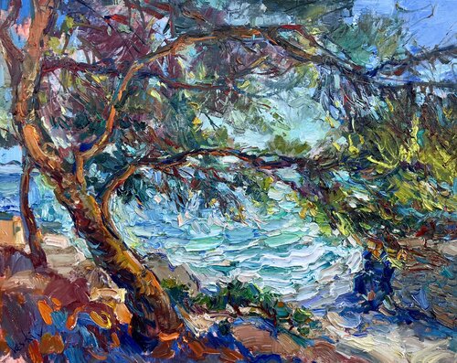 Sous les pins, Cala Pinets (Jávea) von Olena Vaskiv, Malerei kaufen auf Singulart