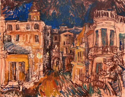 Première impression von Olena Vaskiv, Malerei kaufen auf Singulart