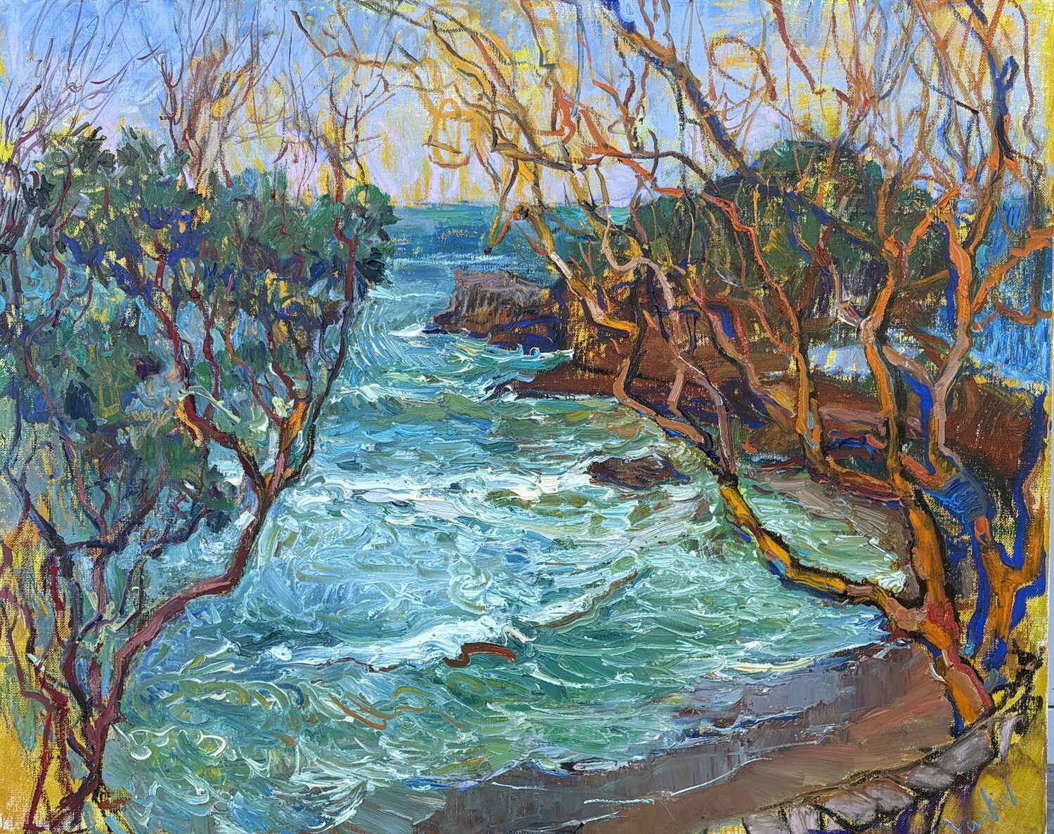 Le souffle de l’Atlantique Olena Vaskiv Origineel schilderij te koop