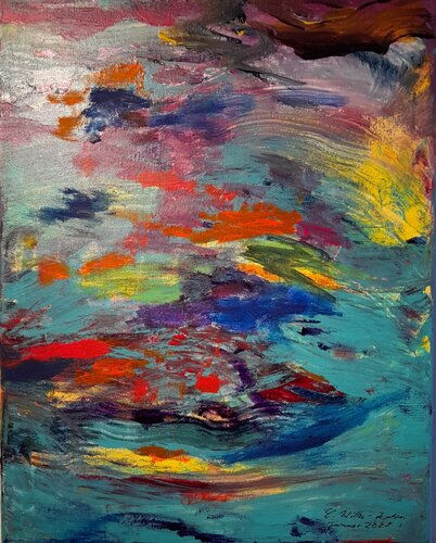 Ich fange den Wind ein von Cornelia Wilke-Leptin, Malerei kaufen auf Singulart