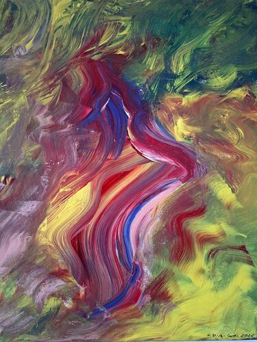 Ungezähmt (wild tongue) von Cornelia Wilke-Leptin, Malerei kaufen auf Singulart