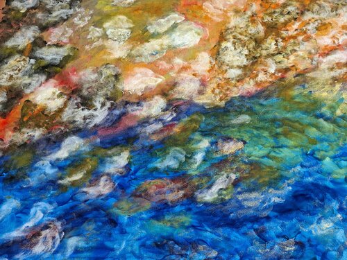 Osterlicht (fingerpainting) von Cornelia Wilke-Leptin, Malerei kaufen auf Singulart