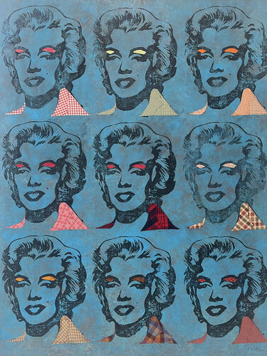"Monroe in Pop" par Indika Wijewardana, Peinture en vente sur Singulart