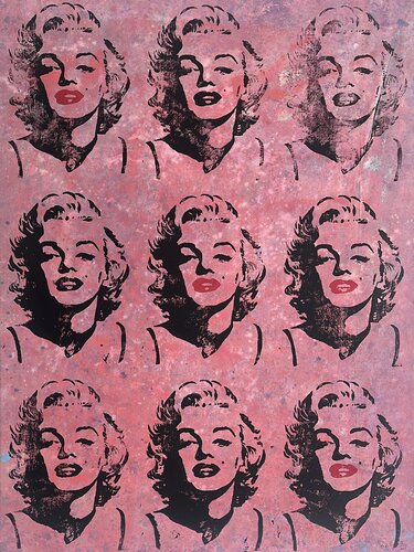 "Kiss Me, Marilyn" by Indika Wijewardana, 油畫 for Sale on Singulart