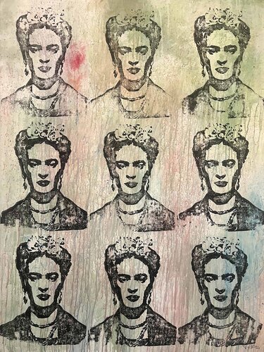 “Nine reflections of fierce femininity.” von Indika Wijewardana, Malerei kaufen auf Singulart