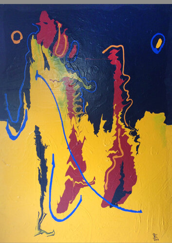 Oposing Forces di Ivan Engelhart, Pittura in vendita su Singulart
