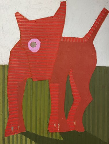 CANE ROSSO von Cino Angioni, Malerei kaufen auf Singulart