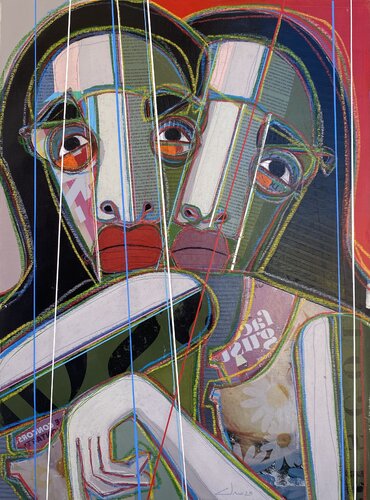 DUE AMICHE van Cino Angioni, Schilderij te koop op Singulart