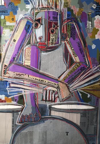 BATTERISTA di Cino Angioni, Pittura in vendita su Singulart