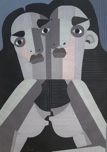 SORELLE di Cino Angioni, Pittura in vendita su Singulart