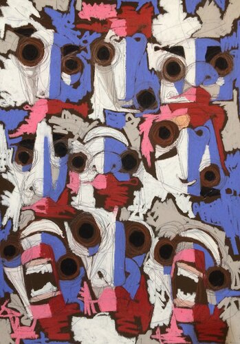 PAURA IN CONVENTO di Cino Angioni, Pittura in vendita su Singulart