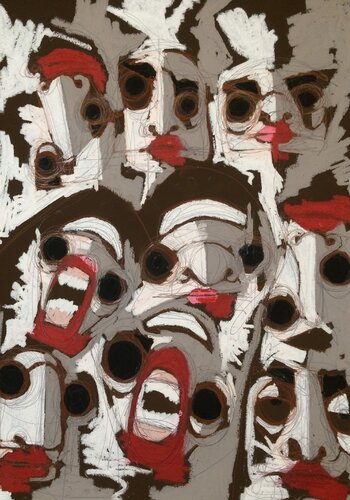 PAURA E DELIRIO IN CONVENTO di Cino Angioni, Pittura in vendita su Singulart