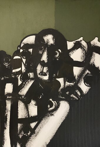 SENZA TITOLO VERDE di Cino Angioni, Pittura in vendita su Singulart