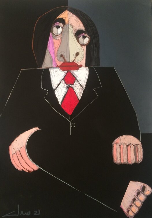 IL GIOCONDO (Omaggio a George Condo) Cino Angioni