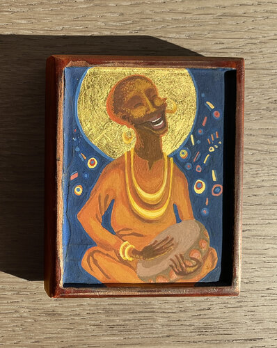 Holy singer di Caroline Metzler, Pittura in vendita su Singulart