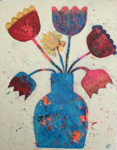 Blumen de Lina Ifeacho, Pintura a la venta en Singulart