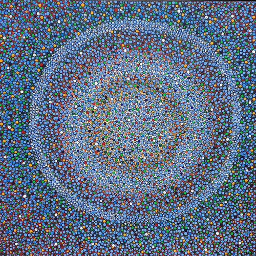 Agglomeration Konzentrisch in Blau 1 di Friedhard Meyer, Pittura in vendita su Singulart