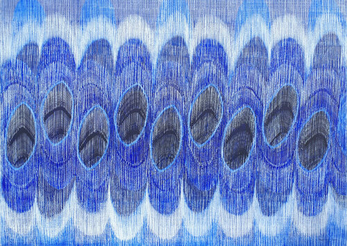 Klangwelten in Blau von Friedhard Meyer, Malerei kaufen auf Singulart