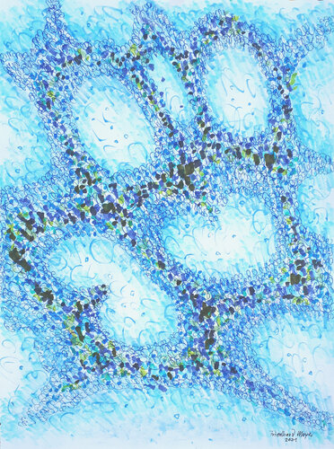 Dots in Blue 2 von Friedhard Meyer, Malerei kaufen auf Singulart